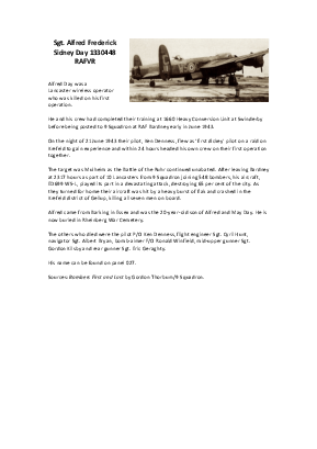 A preview of a PDF biography for Day, Alfred Frederick Sidney